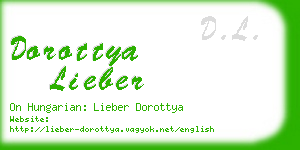 dorottya lieber business card